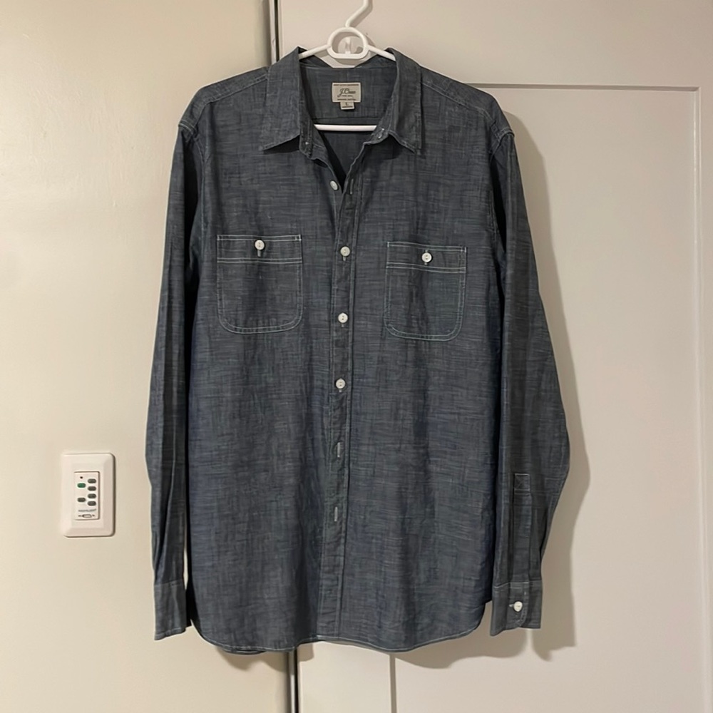 NWOT Men’s J Crew Denim Button Down